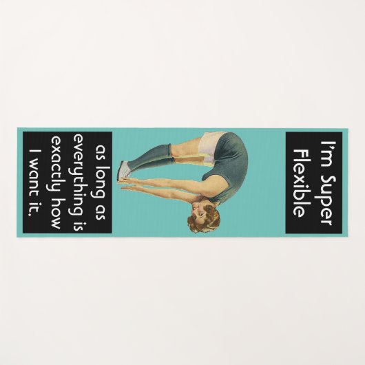 Ik ben Super Flexible Funny Sarcastische  Vrouw Yogamat (Voorkant (horizontaal))