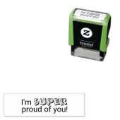 Ik ben super trots op je leraar  zelfinktende stempel (In situ)