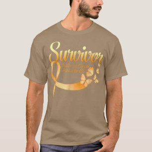 Ik ben Survivor Butterfly Childhood Cancer Awarene T-shirt