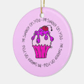 Ik ben Sweet op je Valentijn Keramisch Ornament (Links)