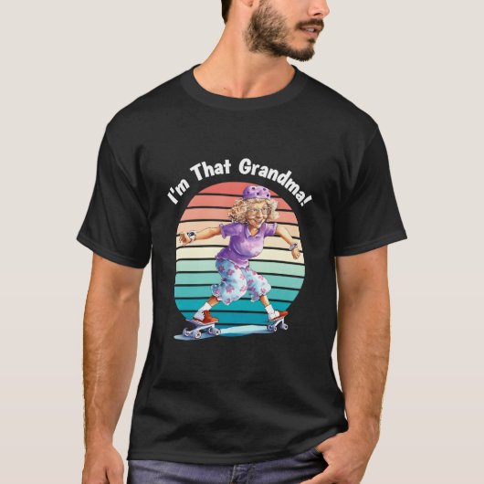 IK BEN T Oma Motorfiets Plezier T-shirt (Voorkant)