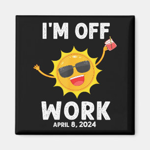 Ik ben T-shirt Zonne-eclips Zon Vrije Dag Magneet
