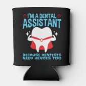 Ik ben tandheelkundige assistent tandartsen die he blikjeskoeler (Achterkant)