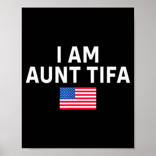 Ik ben tante Tifa _ Tante Tifa Grappige tante Tifa Poster