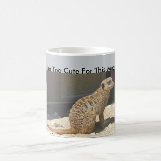 Ik ben te blij voor deze Mok Meerkat (Center)