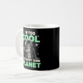 Ik ben te cool voor slechts één planeet koffiemok (Voorkant links)