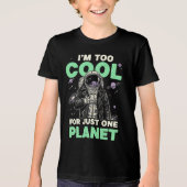 Ik ben te cool voor slechts één planeet Tri-Blend shirt (Voorkant)