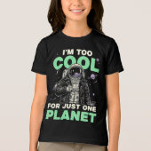 Ik ben te cool voor slechts één planeet Tri-Blend shirt (Voorkant)