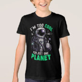 Ik ben te cool voor slechts één planeet Tri-Blend shirt (Voorkant)
