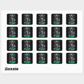Ik ben te cool voor slechts één planeet vierkante sticker (Vel)