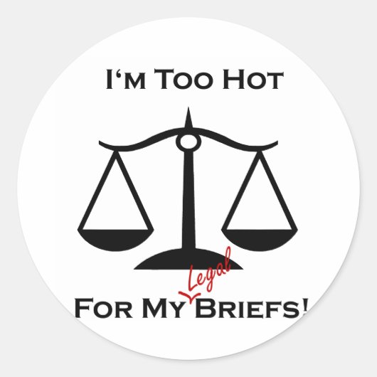 Ik ben te heet... ronde sticker (Voorkant)