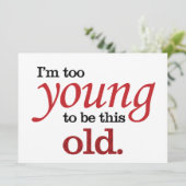 Ik ben te jong om zo'n vreemde kijk te hebben op o kaart (Staand voorkant)