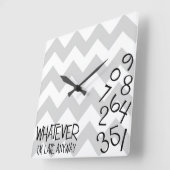 Ik ben te laat, hoe dan ook. vierkante klok (Hoek)