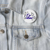 Ik ben te laat. Ik ben te laat. Ronde Button 5,7 Cm (In situ)