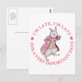 Ik ben te laat, ik ben te laat, voor een zeer bela briefkaart (Voorkant / Achterkant)