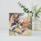 Ik ben te laat. ~ Invitities Kaart (Staand voorkant)