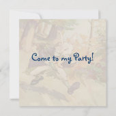 Ik ben te laat. ~ Invitities Kaart (Achterkant)