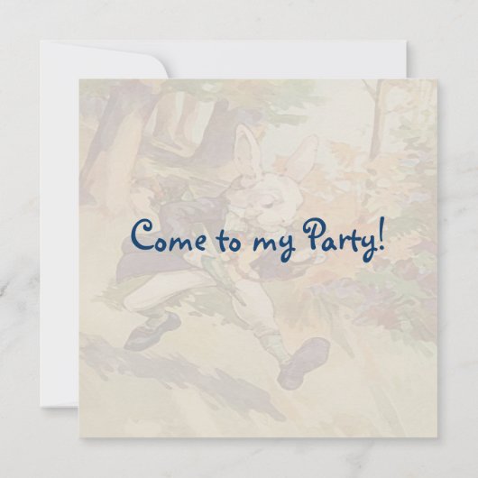 Ik ben te laat. ~ Invitities Kaart (Achterkant)