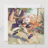 Ik ben te laat. ~ Invitities Kaart (Voorkant)