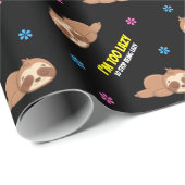 IK BEN TE LUIL | Cute Slaapsl Template Cadeaupapier (Rol Hoek)