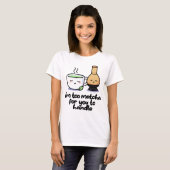 Ik ben te Matcha Japanse Tea Cartoon Cup T-Shirt (Voorkant volledig)