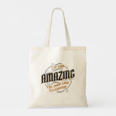 Ik ben te verbazingwekkend voor je lage standaarde tote bag (Achterkant)