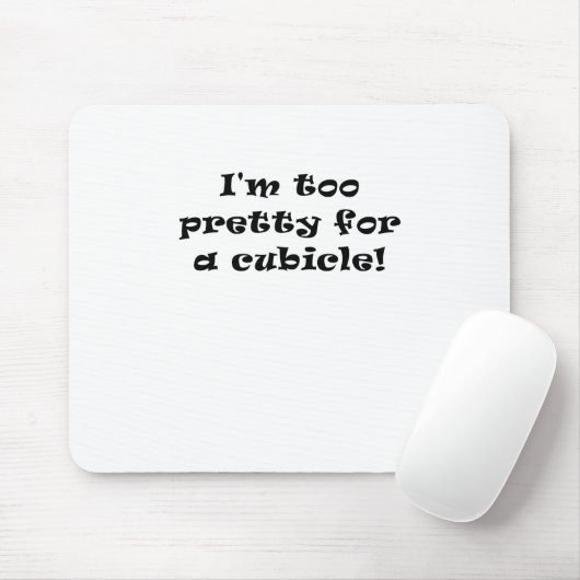 Ik ben te  voor een Cubicle Muismat (Met muis)