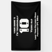 Ik ben technisch... jaren oud schrikkeljaar verjaa spandoek (Verticaal)