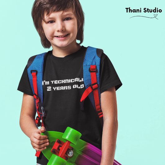 Ik ben technisch... jaren oud schrikkeljaar verjaa t-shirt