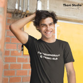 Ik ben technisch... jaren oud schrikkeljaar verjaa t-shirt