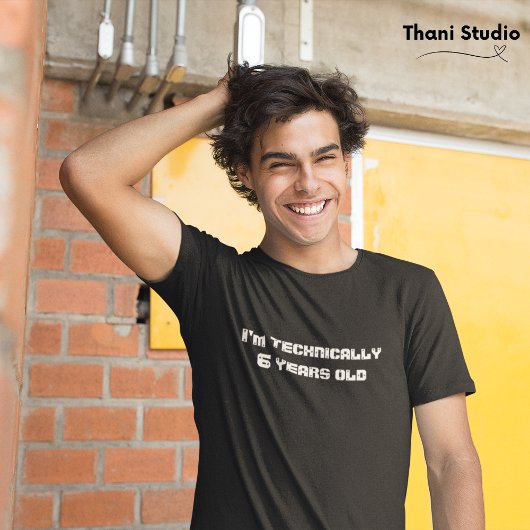 Ik ben technisch... jaren oud schrikkeljaar verjaa t-shirt