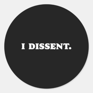 Ik ben tegen grappig verzet tegen minimalistisch d ronde sticker
