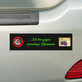 ik ben tegen premature pruimen bumpersticker (Op auto)