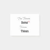 Ik ben Teresa Doing Teresa Dingen Post-it® Notes (Voorkant)