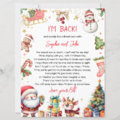 Ik ben terug Aankomstbrief Retour Kerstmis (Voorkant)