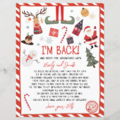 Ik ben terug Elf Aankomst Brief Elf Terugkeer Kers (Voorkant)