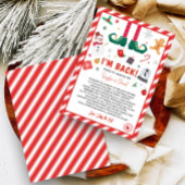 Ik ben terug Elf Christmas Arrival Letter Kaart