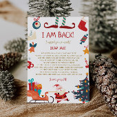 Ik ben terug Elf Kerstbrief Kaart
