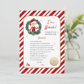 Ik ben terug Elf Letter Kaart (Staand voorkant)