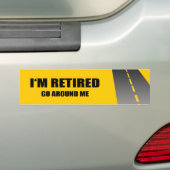 IK BEN TERUG, GA ROND ME. BUMPERSTICKER (Op auto)