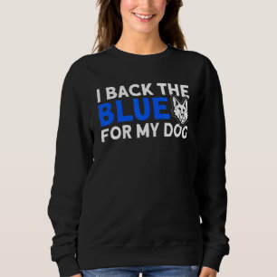 Ik ben terug in het blauw voor mijn hond K 9 Trui