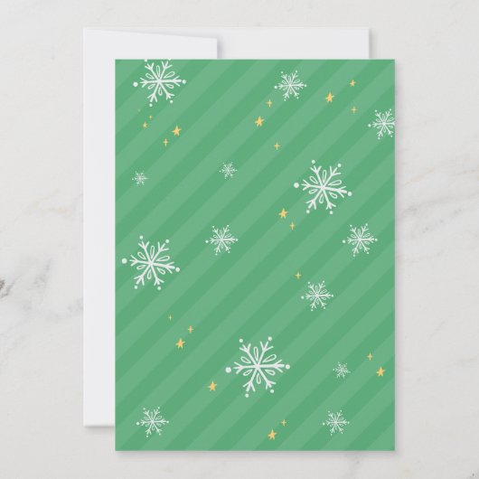 Ik ben terug kerst Elf Aankomst Brief Kaart (Achterkant)