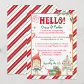 Ik ben terug Kerst Elf Meisje Personaliseren & Pri Kaart (Voorkant / Achterkant)