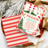 Ik ben terug Kerst Elf Terug Aankomst Brief Kaart