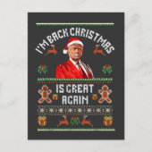 Ik ben terug, Kerstmis is weer geweldig Trump verk Briefkaart (Voorkant)