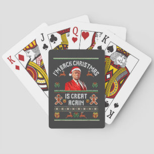 Ik ben terug, Kerstmis is weer geweldig Trump Verk Pokerkaarten