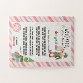 Ik ben terug! Secret Xmas Elf Return Letter voor k Legpuzzel (Horizontaal)