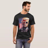 Ik ben terug Trump 2024 Cool Donald Trump Robot Cy T-shirt (Voorkant volledig)