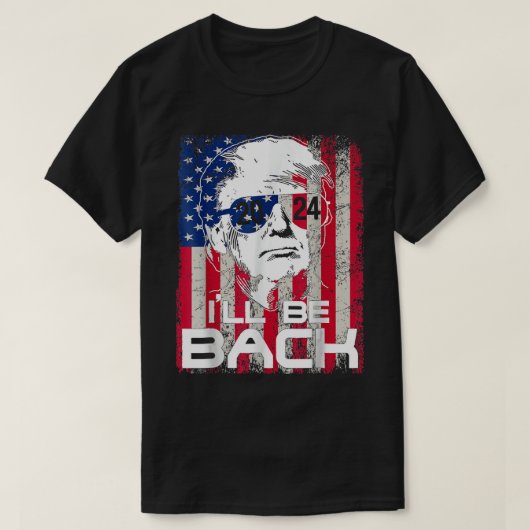 Ik ben terug Trump 2024  Donald Trump 4th o T-shirt (Design voorkant)