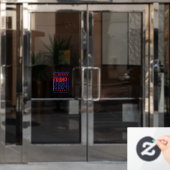 Ik ben terug Trump 2024 Raamsticker (Kantoordeur)